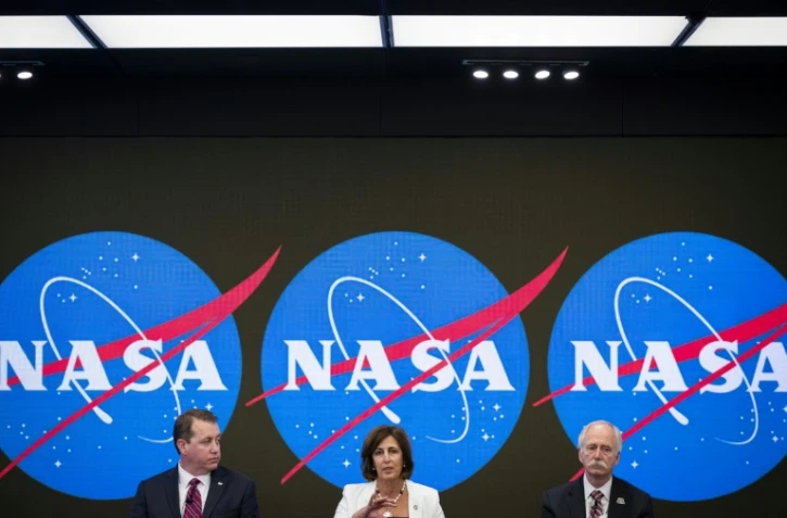 Des responsables de la Nasa à New York le 7 juin 2019
