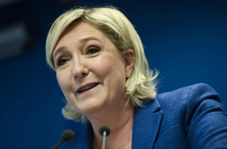 La présidente du Front National Marine Le Pen, le 15 janvier 2018