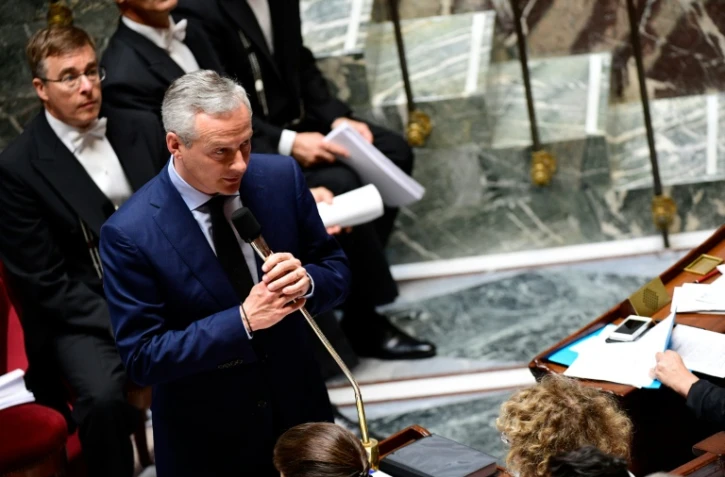 Le ministre de l'Economie, Bruno Le Maire, pendant une séance de questions au gouvernement à l'assemblée nationale à Paris, le 5 juillet 2017