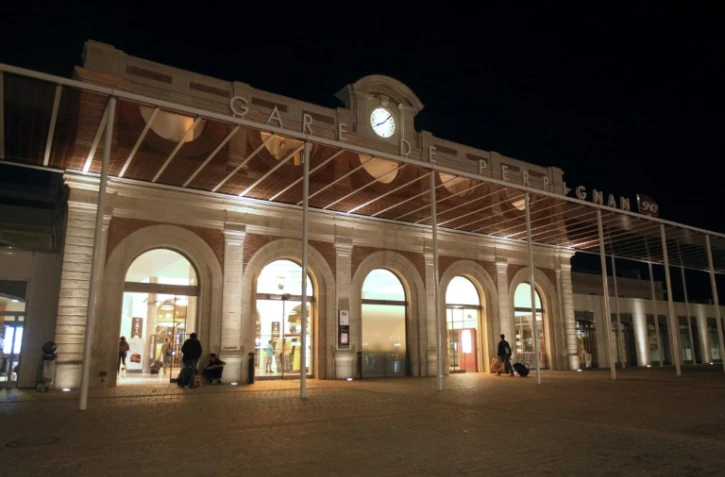 La gare de Perpignan, le 16 décembre 2014, alors qiue doit s'ouvrir le 5 mars le procès Jacques Rançon jugé pour avoir violé, tué et mutilé deux femmes, laissé pour mortes et tenté de violer deux autres victimes en 1997 et 1998