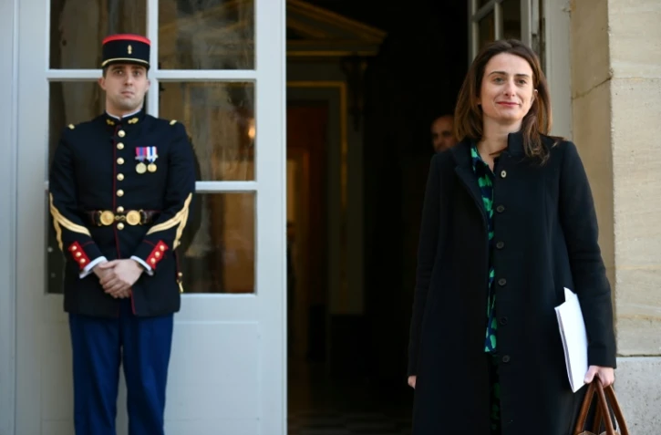 La cheffe des écologistes Marine Tondelier reçue à Matignon, à Paris 4 avril 2023