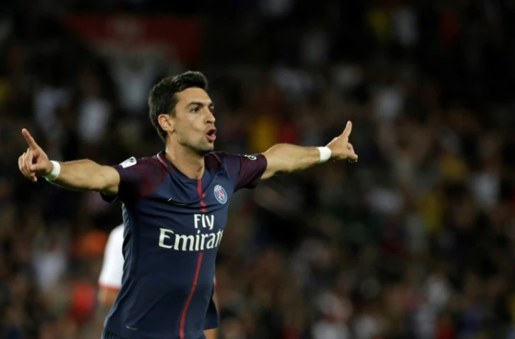 Javier Pastore, buteur sous le maillot du PSG face à Toulouse au Parc des Princes, le 20 août 2017