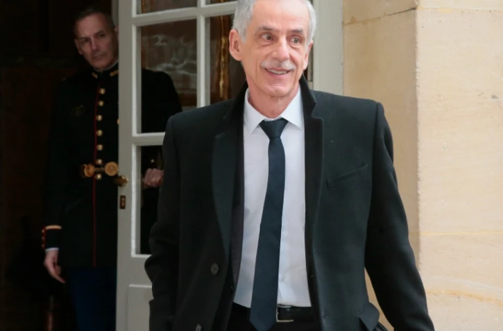 Philippe Louis, président de la CFTC, à son arrivée le 7 février 2016 à Matignon à Paris