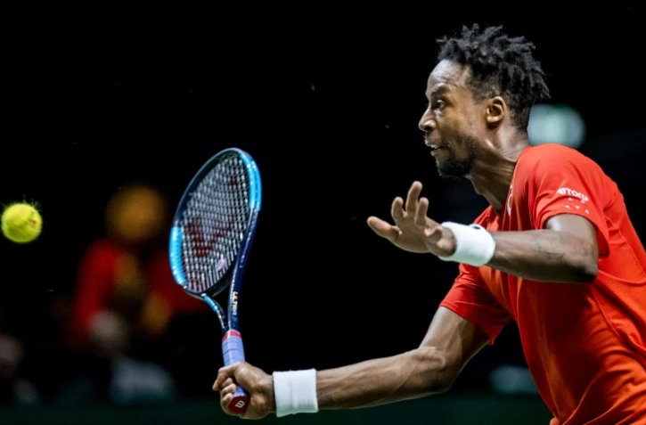 Le Français Gaël Monfils lors du tournoi de Rotterdam le 16 février 2019