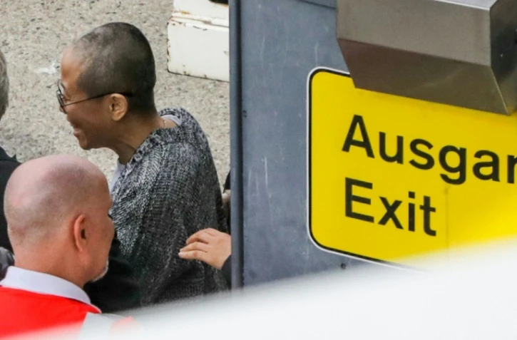 Liu Xia, la veuve du dissident chinois Liu Xiaobo, à son arrivée à Berlin, le 10 juillet 2018