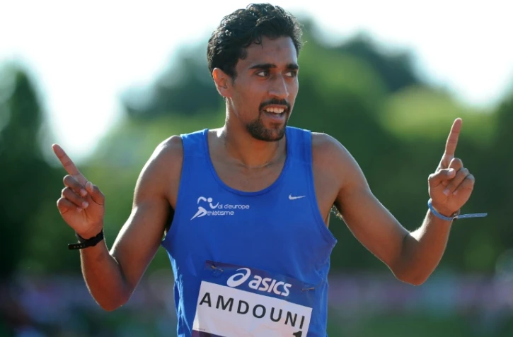 Morhad Amdouni, champion de France du 5000 m le 24 juin 2016 à Angers