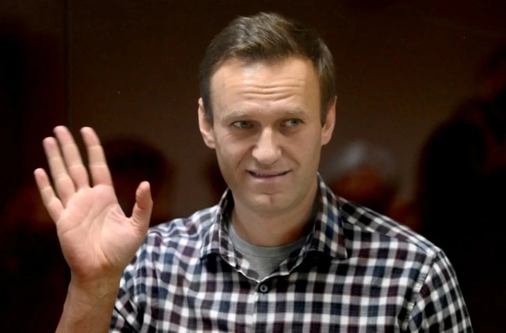 L'opposant russe Alexeï Navalny lors d'une audience judiciaire, le 20 février 2021 à Moscou