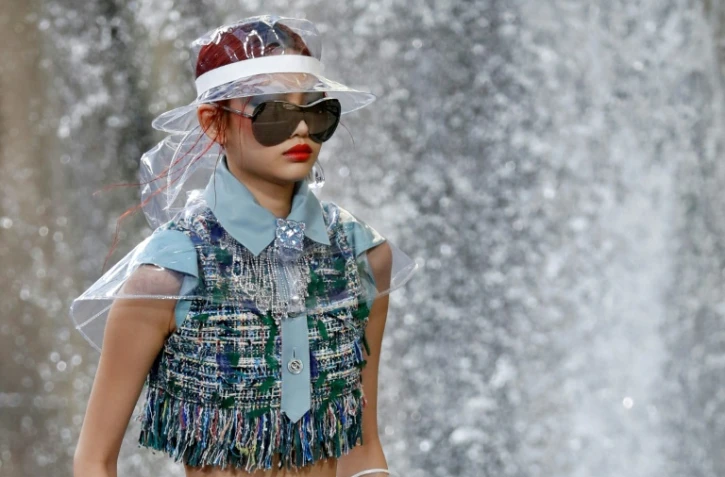 Défilé Chanel lors de la Fashion week à Paris, le 3 octobre 2017