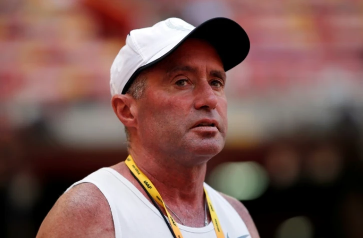 L'entraîneur américain Alberto Salazar, aux Mondiaux de Pékin, le 21 août 2015