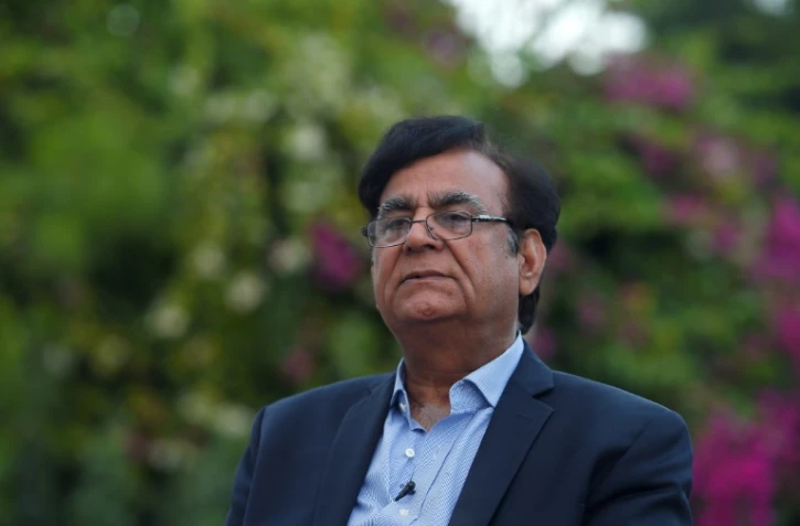 L'avocat Saif-ul-Mulook qui a sauvé la Pakistanaise chrétienne Asia Bibi d'une pendaison pour blasphème, lors d'une interview avec l'AFP, le 9 octobre 2018 à Islamabad, au Pakistan