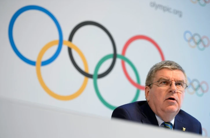 Le président du CIO Thomas Bach en conférence de presse lors du sommet olympique à Lausanne, le 21 juin 2016  