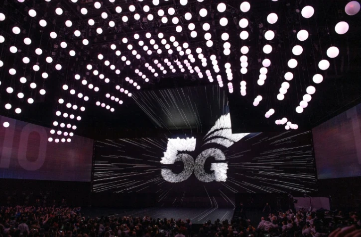 Samsung dévoile un premier modèle compatible avec l'internet ultrarapide 5G, le 20 février 2019 à San Francisco, en Californie