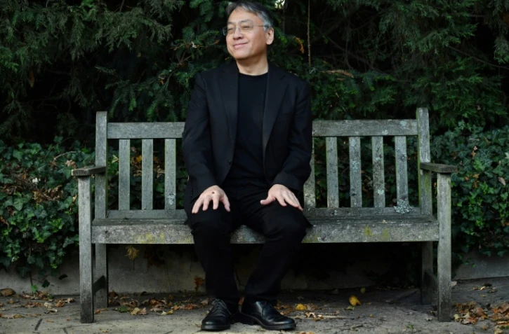 Kazuo Ishiguro donne une conférence de presse à Londres le 5 octobre 2017 après avoir reçu le Prix Nobel de littérature