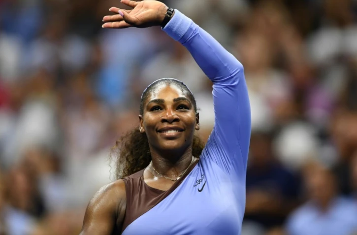 La joueuse de tennis Serena Williams, lors de la demi-finale de l'US Open contre Anastasija Sevastova, le 6 septembre 2018 à New York