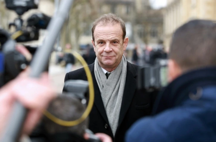 Francois-Marie Banier le 26 janvier 2015, au Palais de Justice de Bordeaux