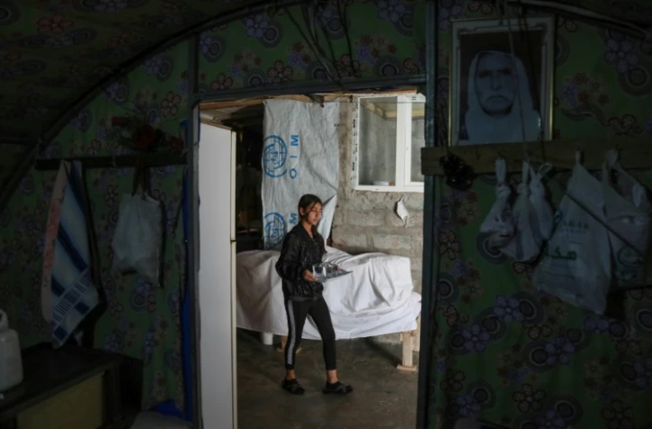 Une déplacée yazidie dans le camp de Chamishko, près de la ville de Zakho, dans le Kurdistan irakien, le 5 mai 2022