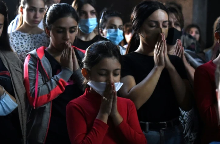 Prières à Erevan le 3 octobre 2020