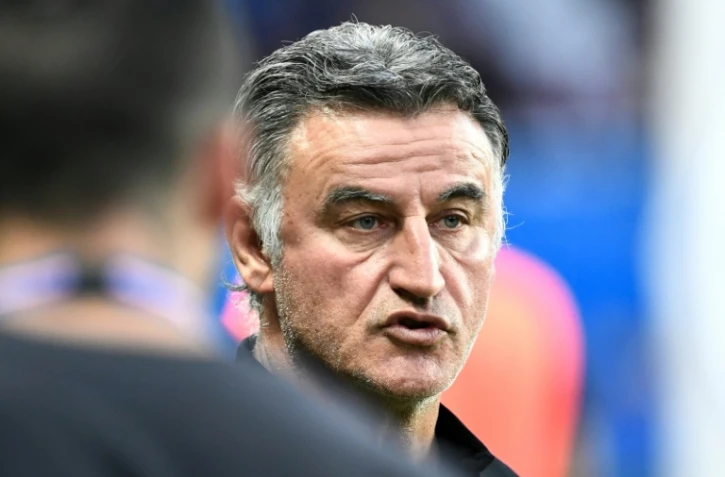 L'entraîneur parisien Christophe Galtier lors de la réception de Montpellier au Parc des Princes, le 13 août 2022 