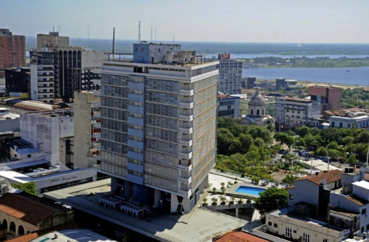Vue d'Asuncion, la capitale du Paraguay, en avril 2014