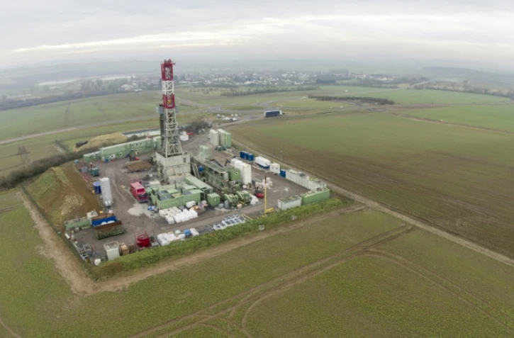 Le site de forage du projet REGALOR II, piloté par La Française de l’Énergie, le 23 janvier 2026 à Pontpierre, en Moselle