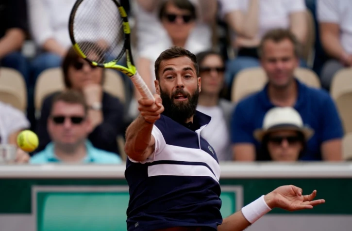 Le Français Benoît Paire face à l'Espagnol Pablo Carreno Busta à Roland-Garros, le 31 mai 2019