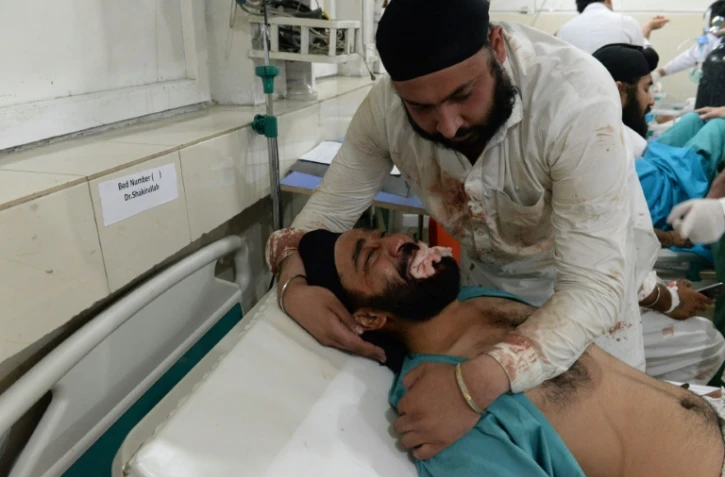 Une victime d'un attentat visant la minorité sikhe à Jalalabad, dans l'est de l'Afghanistan, le 1er juillet 2018.