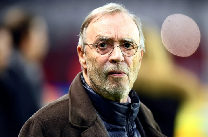 Le président de Lille avant le coup d'envoi du match face au PSG, au Parc des Princes, le 14 décembre 2016  