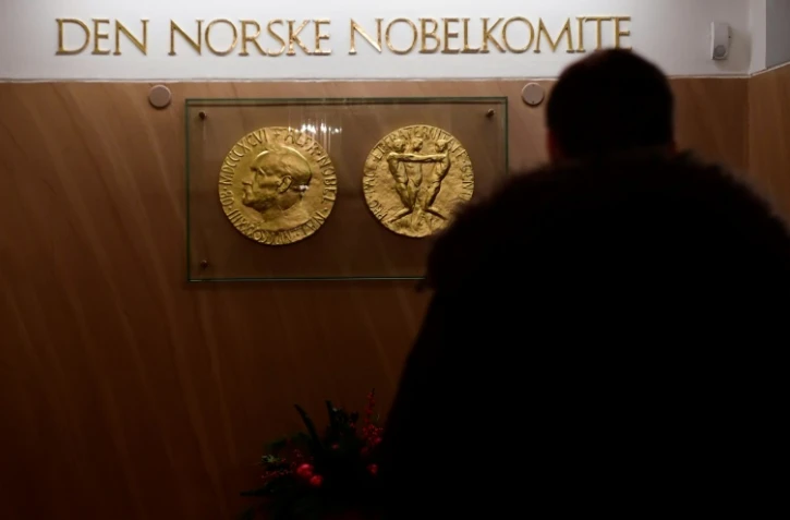 L'entrée de l'Institut Nobel à Oslo, en décembre 2016