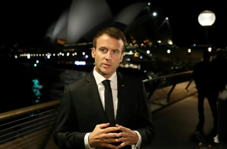 Le président français Emmanuel Macron à Sydney en Australie, le 1er mai 2017