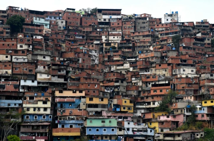 Vue du quartier de Petare, le 24 mai 2020 Ă Caracas, au Venezuela