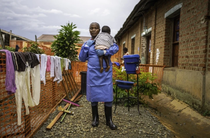 Marie Bakikula, une nourrice dans une pouponnière soutenue par l'Unicef, à Mongbwalu, dans le nord-est de la RDC, le 10 octobre 2026
