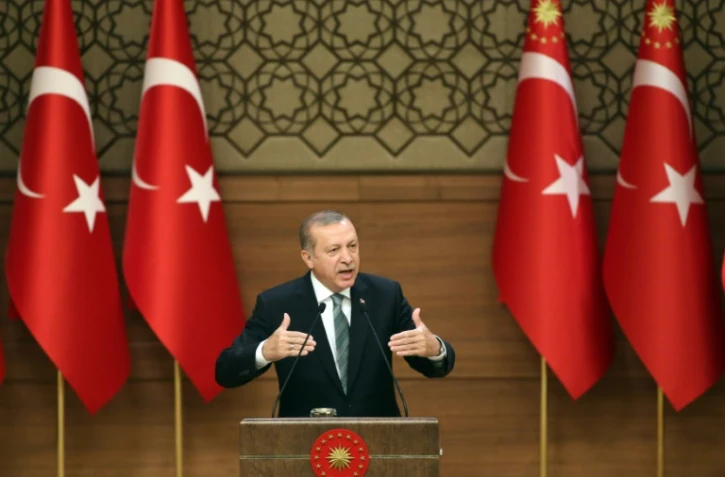 Le président turc Recep Tayyip Erdogan prononce un discours à Ankara, le 4 mai 2016
