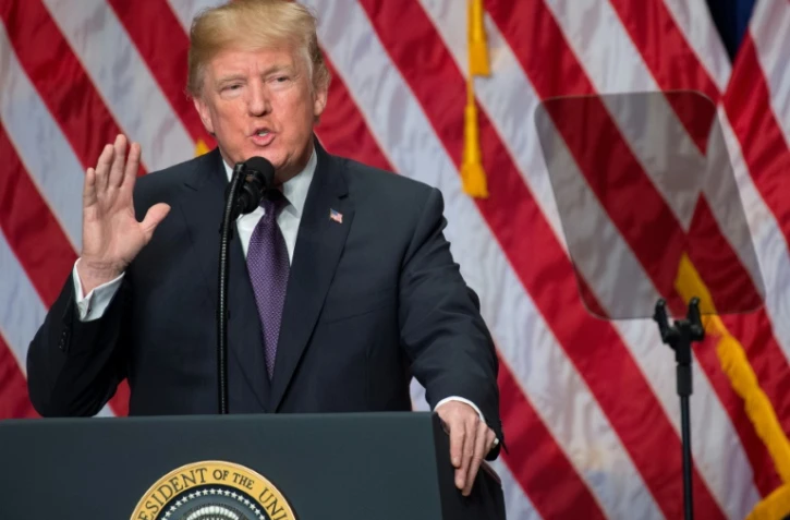 Le président américain, Donald Trump, le 18 décembre 2017 à Washington