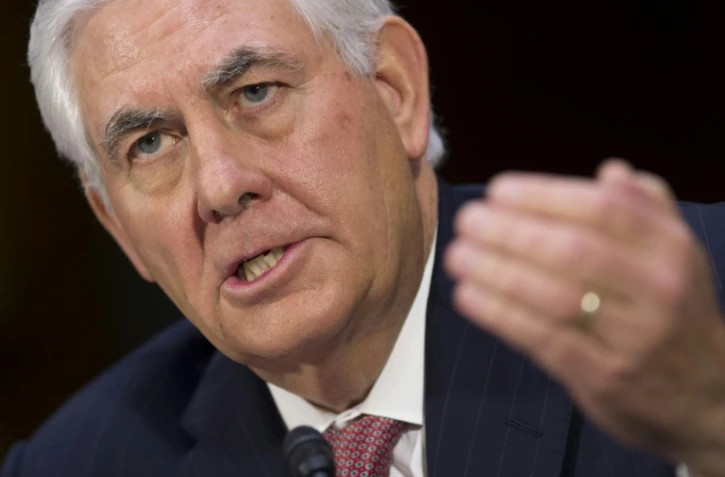 L'ancien PDG d'ExxonMobil Rex Tillerson nommé au poste de secrétaire d'Etat, à Washington le 1er février 2017
