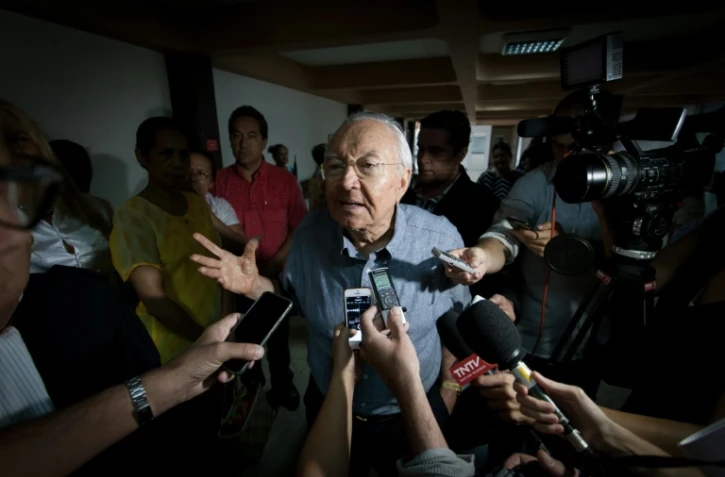 Gaston Flosse le 25 février 2016 à Papeete