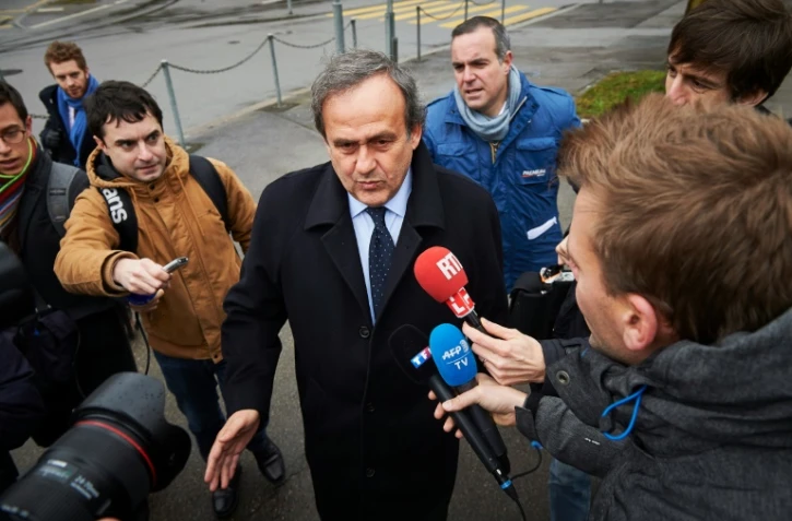 Michel Platini à son arrivée à Zurich, où il doit plaider sa cause devant la chambre des recours de la Fifa, le 15 février 2016
