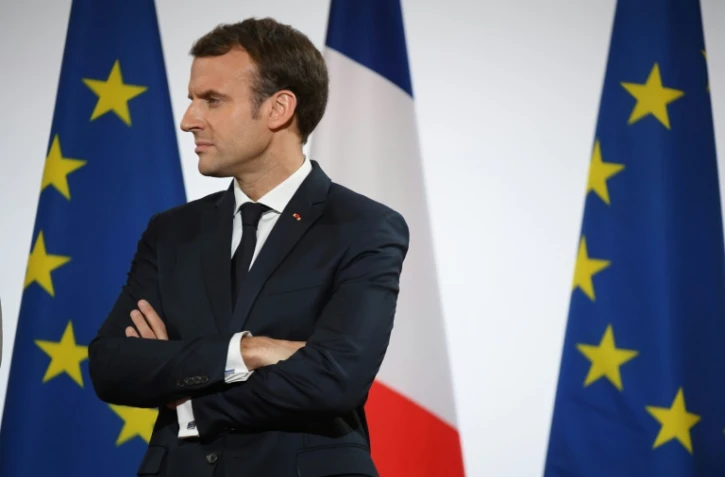 Le président français EMmanuel Macron à Paris, le 21 décembre 2017