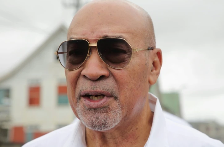L'ancien président du Suriname, Desi Bouterse, à Paramaribo le 5 janvier 2023