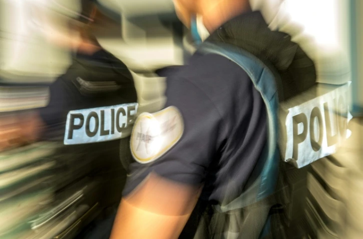 Des policiers à Calais, le 23 juin 2017