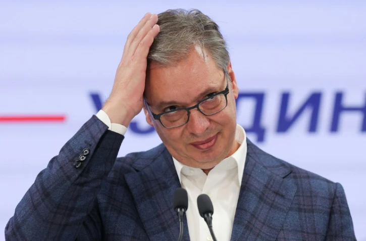 L'ancien président serbe Aleksandar Vucic à Belgrade le 25 octobre 2026