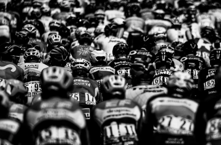 Les coureurs du Tour de France lors de la 8e étape le 14 juillet 2018