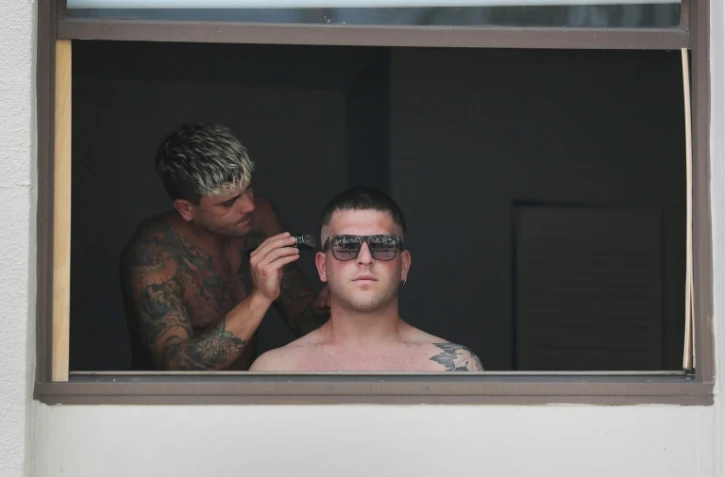 Coupe maison dans un appartement de Miami Beach, le 6 avril 2020