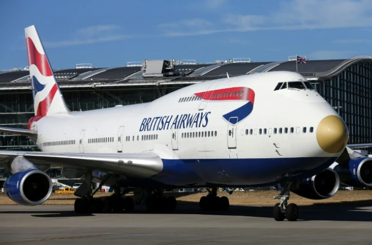 Un Boeing 747 à l'aéroport de Heathrow à Londres le 23 août 2016
