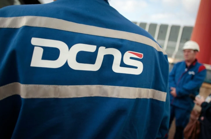 L'usine DCNS le 22 octobre 2014, à Cherbourg 