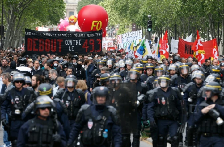 Manifestation contre la loi travail, le 17 mai 2016 à Paris