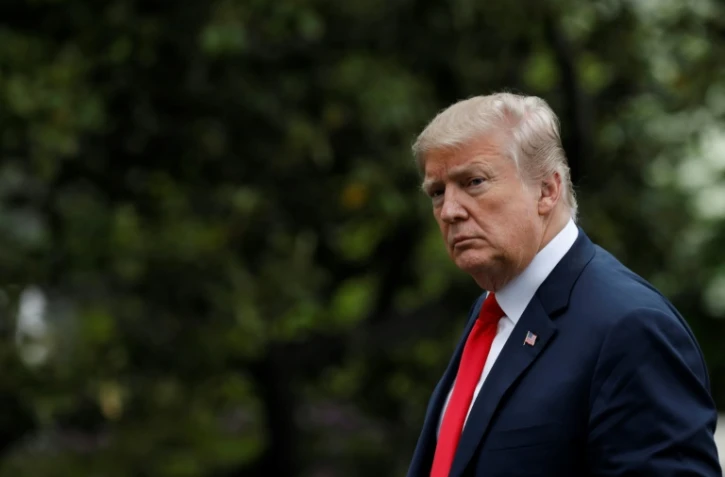 Le président américain Donald Trump à la Maison Blanche le 5 mai 2018