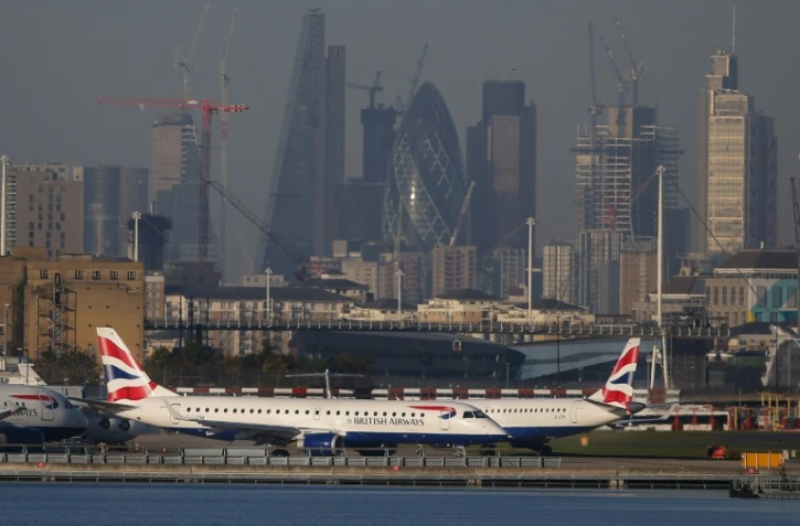 Des avions de la British Airways sur le tarmac de l'aéroport de Londres-City, le 27 octobre 2017