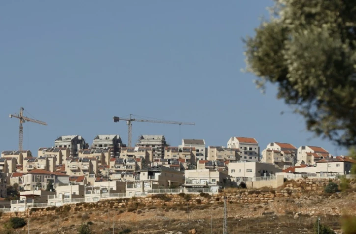 Vue générale, le 19 novembre 2019 de la colonie israélienne de Kochav Yaakov dans la banlieue de Ramallah en Cisjordanie