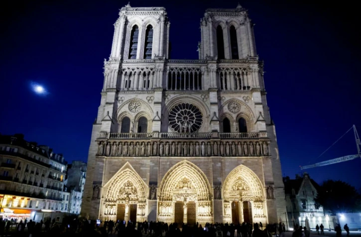 Vue générale de la cathédrale Notre-Dame de Paris, le 13 décembre 2024