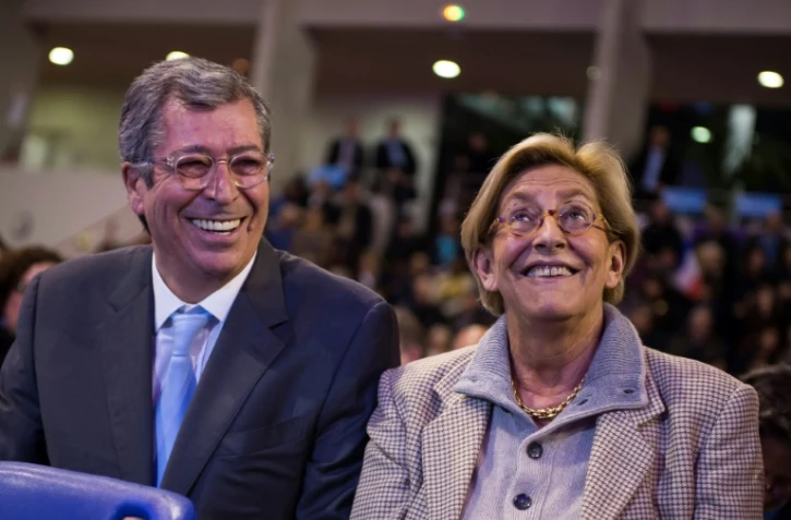 Patrick et Isabelle Balkany, le 3 décembre 2015 lors d'un meeting LR à Rueil Malmaison